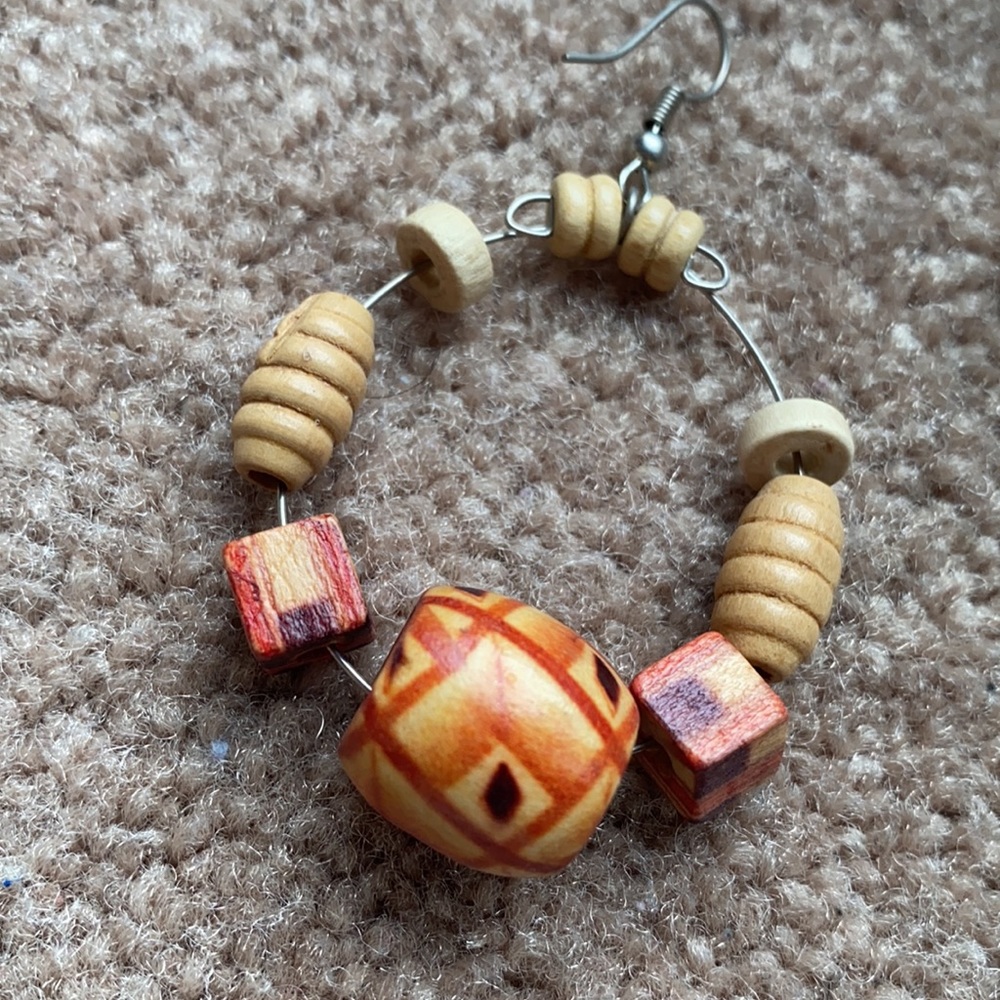 Tribal Dangle Earrings - image 3